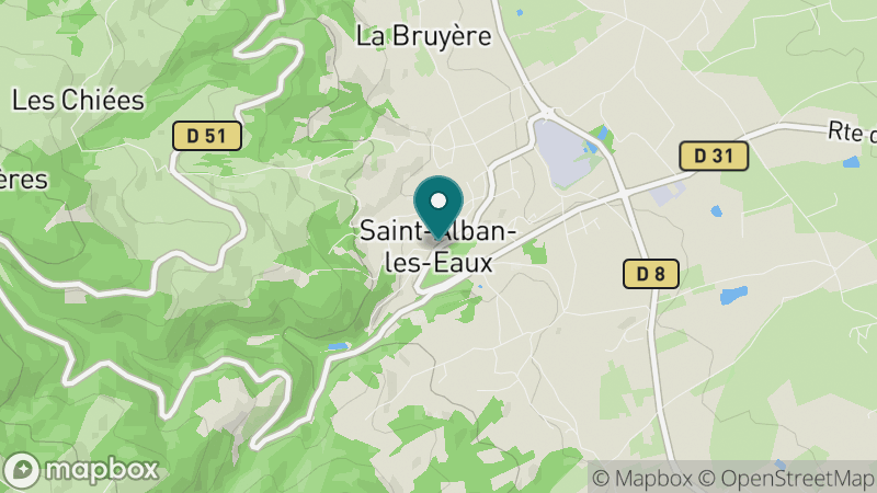 Carte - Saint Alban Les Eaux