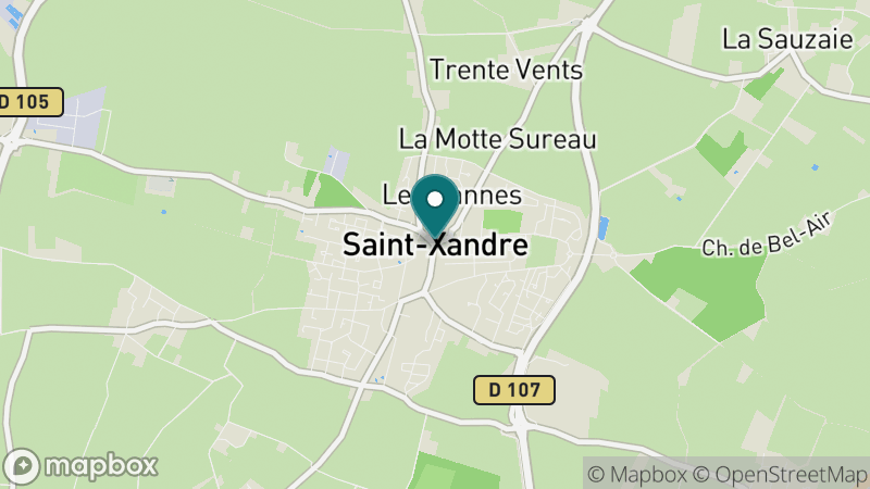 Carte - Saint Xandre