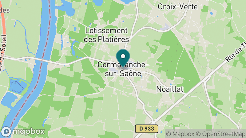 Carte - Cormoranche-sur-saône