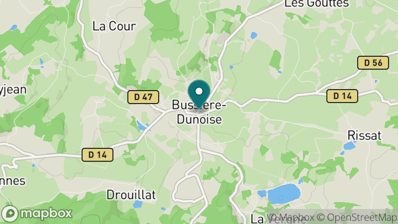 Carte - Bussiere Dunoise