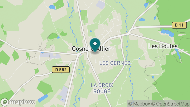Carte - Cosne-d'Allier