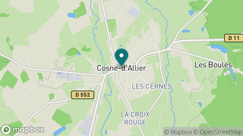 Carte - Cosne D'allier