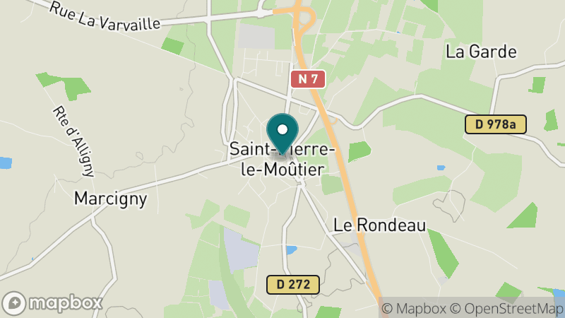 Carte - Saint Pierre Le Moutier