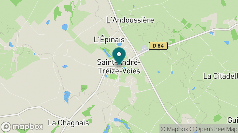 Carte - Saint Andre Treize Voies