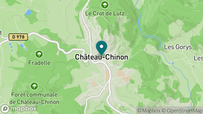 Carte - Chateau Chinon Ville