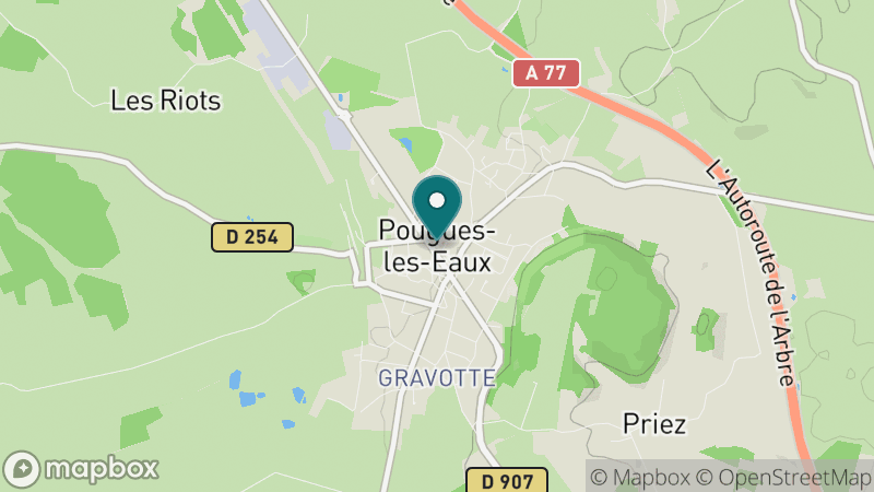 Carte - Pougues-les-Eaux