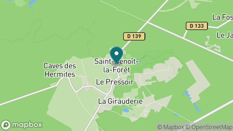 Carte - Saint Benoit La Foret