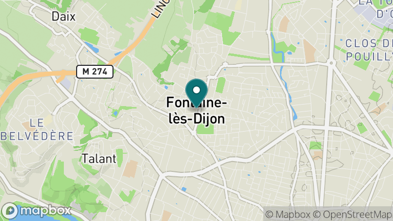 Carte - Fontaine Les Dijon