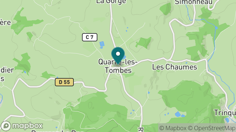 Carte - Quarre Les Tombes