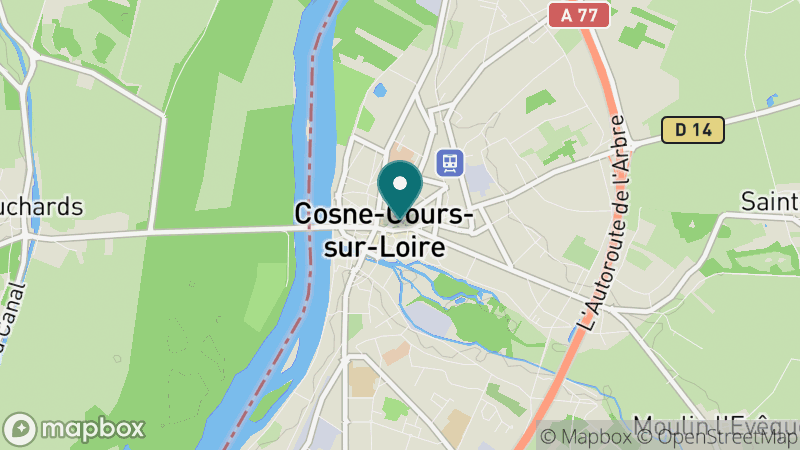 Carte - Cosne-Cours-sur-Loire
