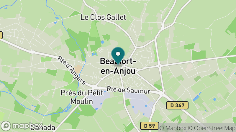 Carte - Beaufort En Anjou