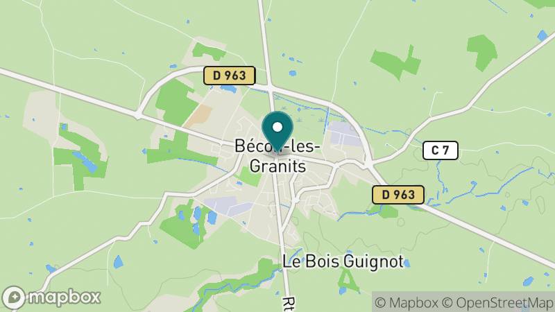 Carte - Becon Les Granits