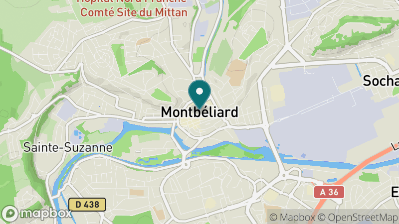 Carte - Montbéliard