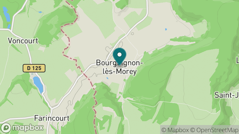 Carte - Bourguignon-lès-Morey