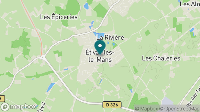 Carte - Etival Les Le Mans