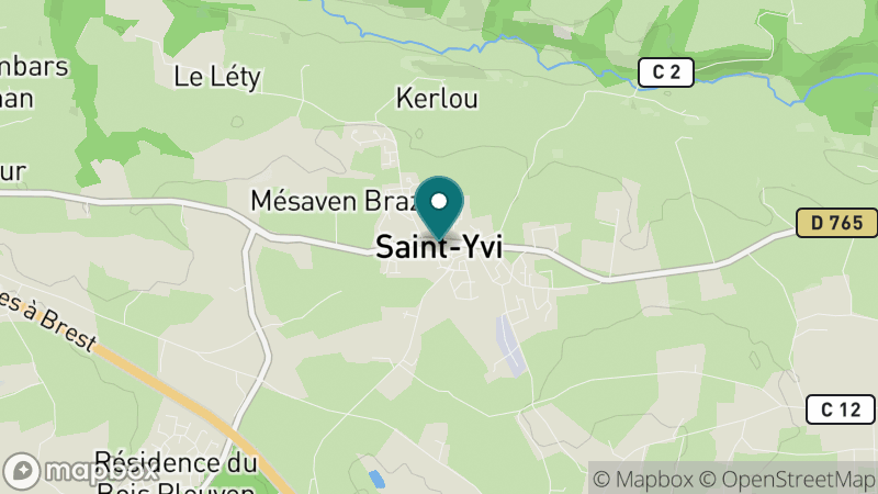 Carte - Saint Yvi