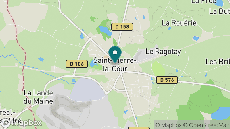 Carte - Saint Pierre La Cour