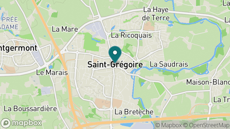 Carte - Saint Gregoire