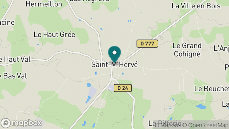 Carte - Saint-m'hervé