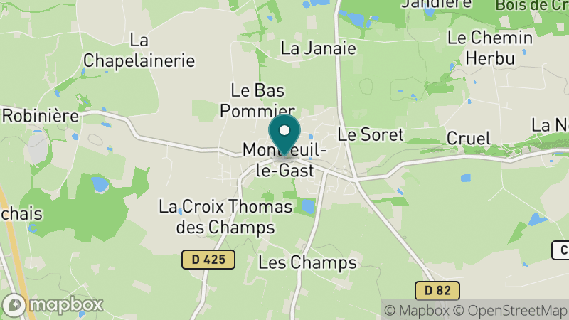 Carte - Montreuil Le Gast