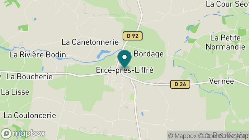 Carte - Ercé-près-Liffré