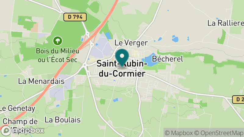 Carte - Saint Aubin Du Cormier