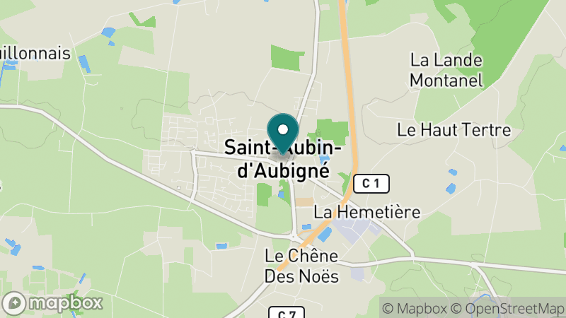 Carte - Saint-Aubin-d'Aubigné