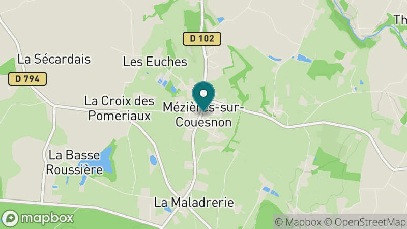 Carte - Mezieres Sur Couesnon