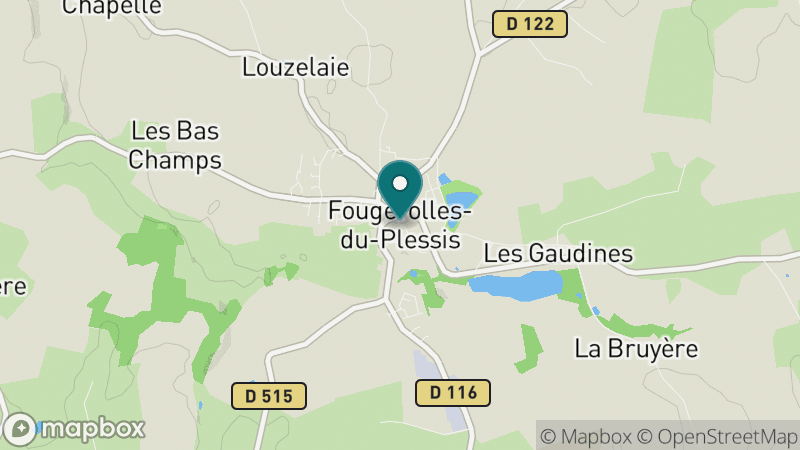 Carte - Fougerolles Du Plessis