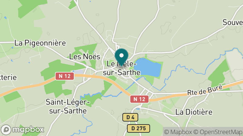 Carte - Le Mele Sur Sarthe