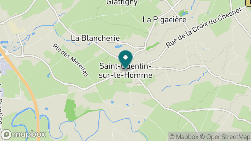Carte - Saint Quentin Sur Le Homme