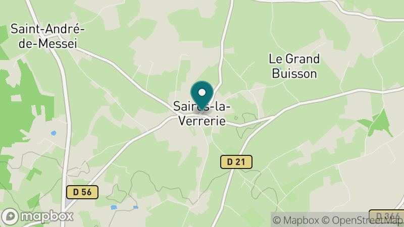 Carte - Saires-la-Verrerie