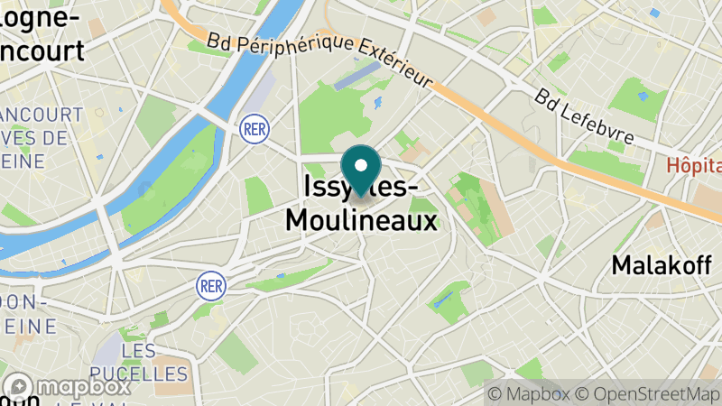 Carte - Issy-les-Moulineaux