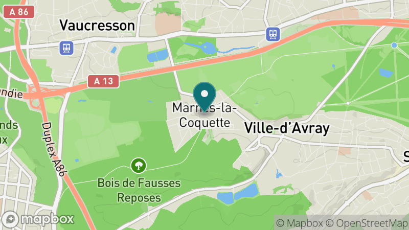 Carte - Marnes-la-Coquette