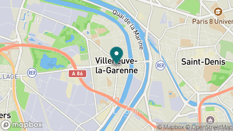 Carte - Villeneuve-la-Garenne