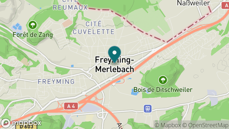 Carte - Freyming Merlebach