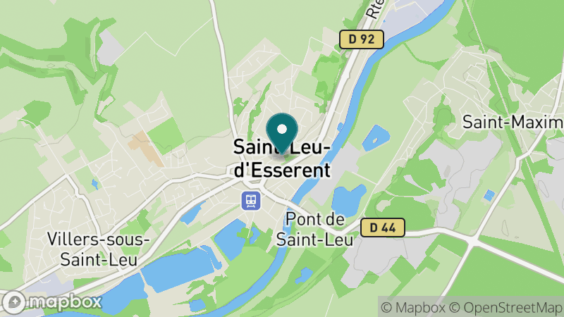 Carte - Saint-leu-d'esserent