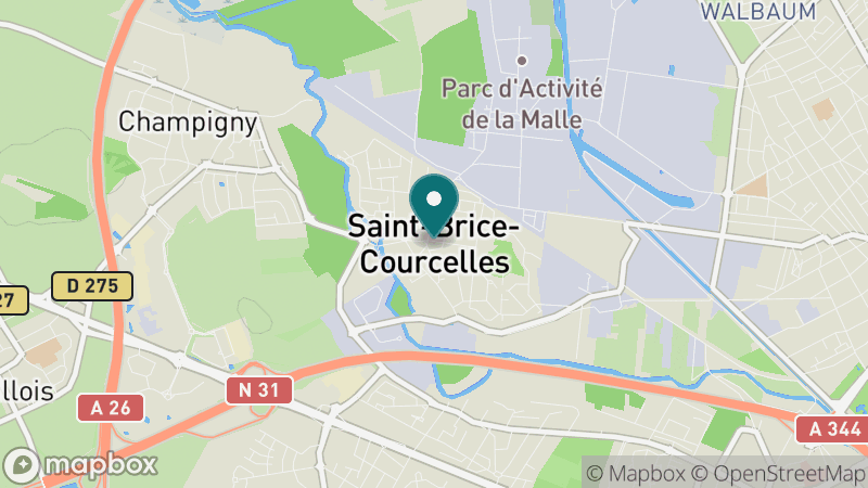 Carte - Saint Brice Courcelles
