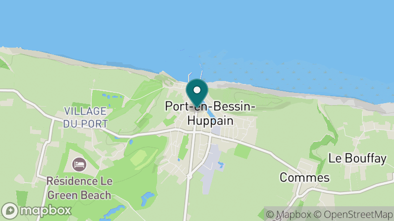 Carte - Port-en-Bessin-Huppain