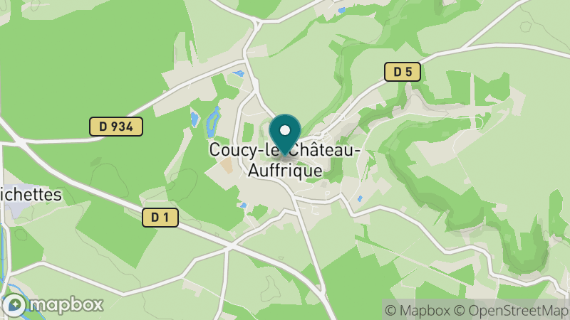 Carte - Coucy Le Chateau Auffrique