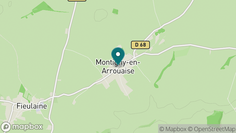 Carte - Montigny-en-Arrouaise