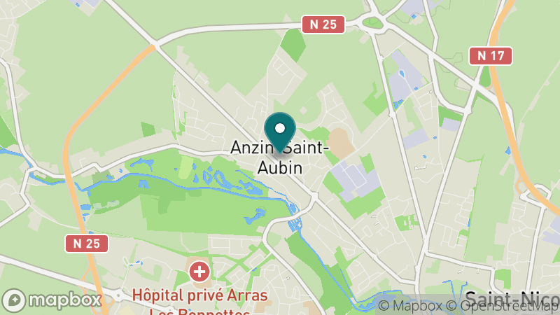 Carte - Anzin Saint Aubin