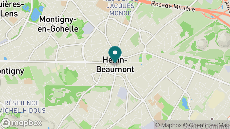 Carte - Hénin-beaumont