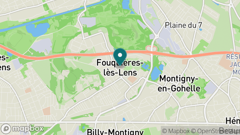 Carte - Fouquières-lès-Lens