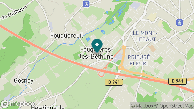 Carte - Fouquières-lès-Béthune